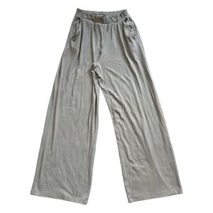 Abercrombie & Fitch Taupe Gray High Waisted Ribbed Wide Legged Pants Size Small